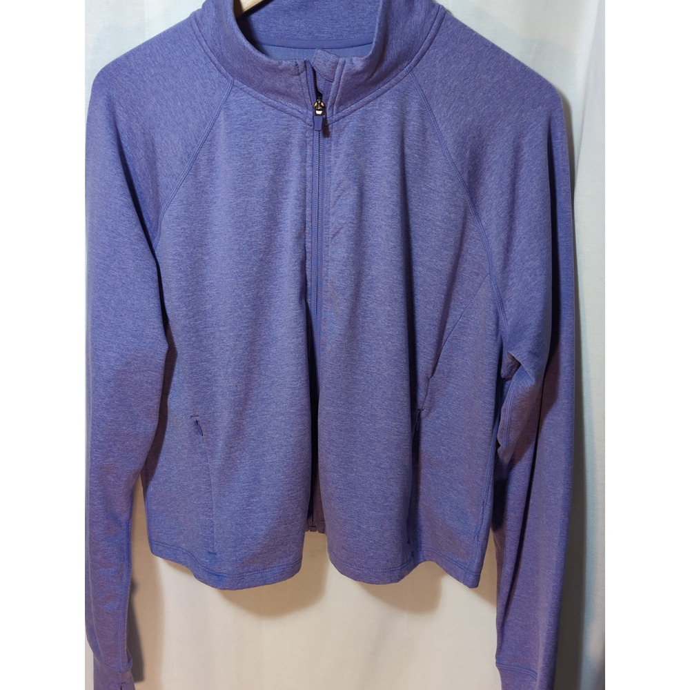 Danskin Purple Long Sleeve Zip up, Super Soft, XL